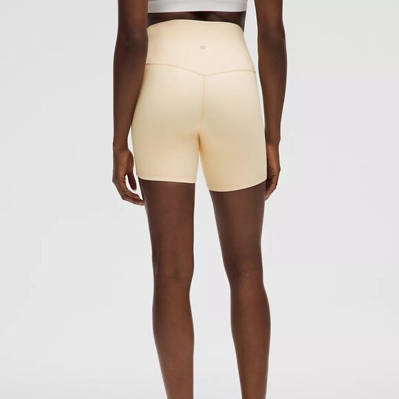 Lululemon Align High Rise Short 6" Butter Cream 0 NWT - Picture 4 of 10